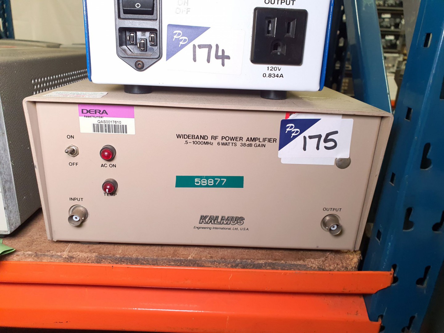 Kalmus 706FC wideband RF amplifier, 0.5-1000MHz, 6...