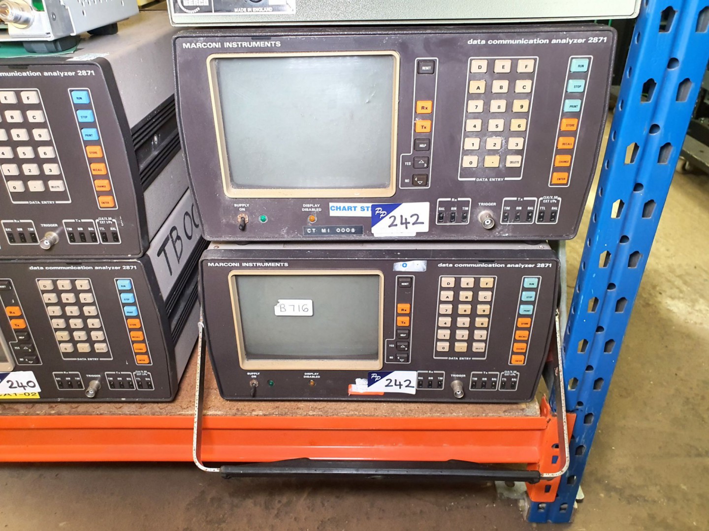 2x Marconi 2871 data communication analyser (B716)...
