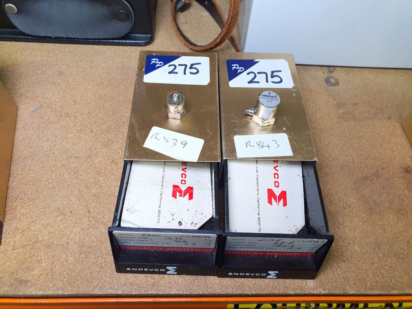 Endevco 224C accelerometer (R839) & Endevco 213E a...