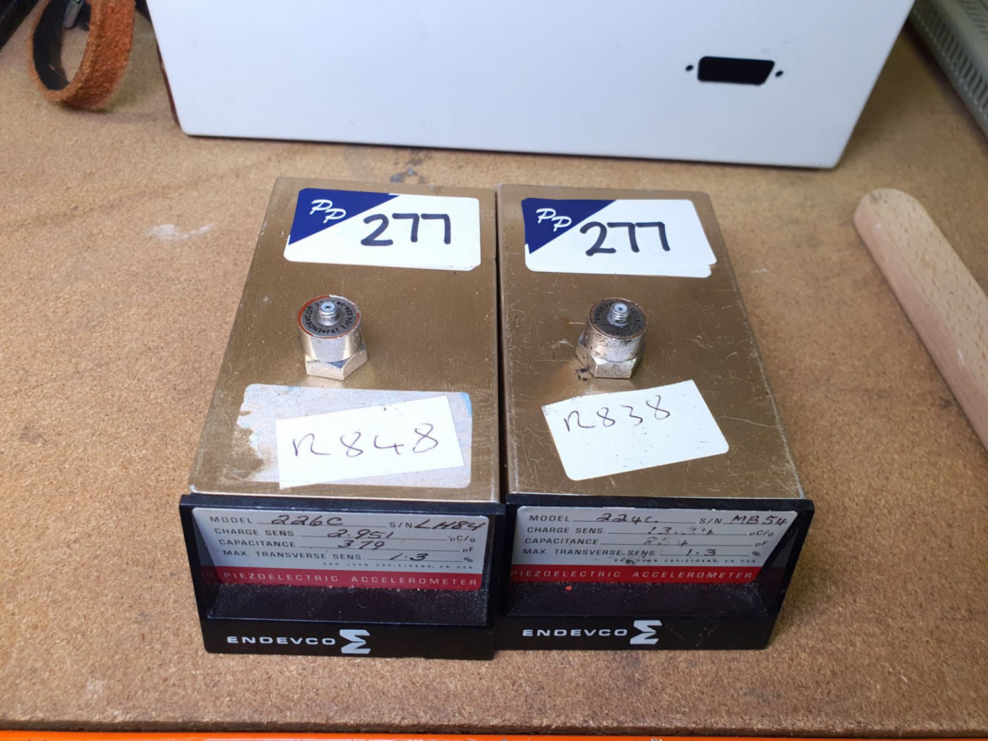 Endevco 224C accelerometer (R838) & Endevco 226C a...