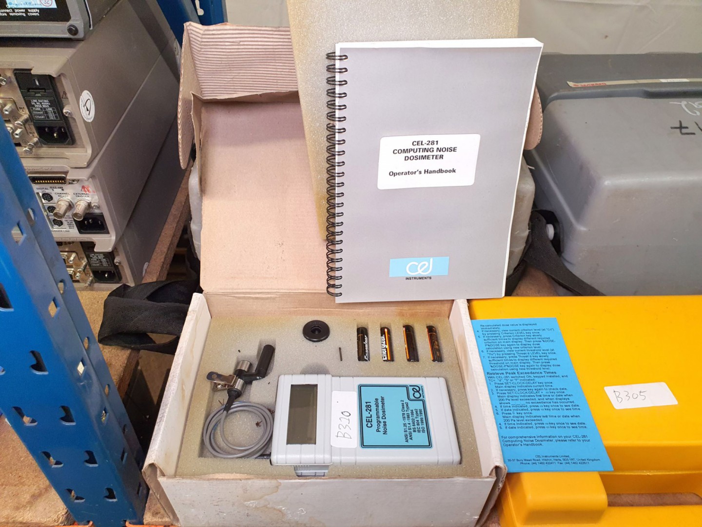 Cel-281 programmable noise does meter with manual...