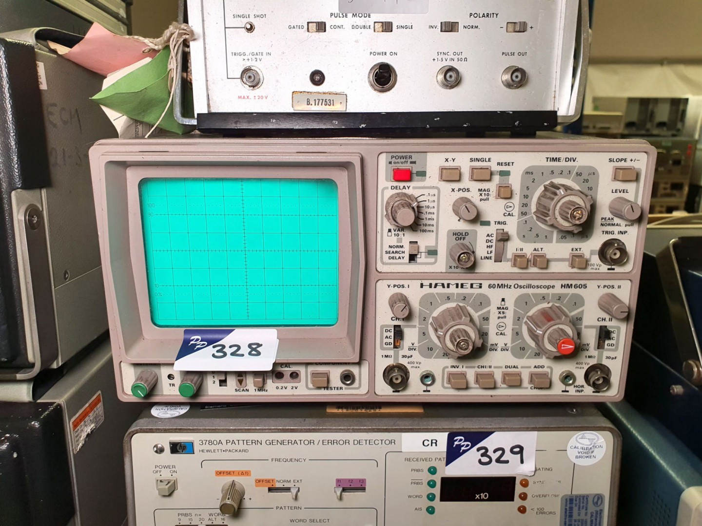 Hameg HM605 scope DT 60 MHz (spares or repair) (B2...