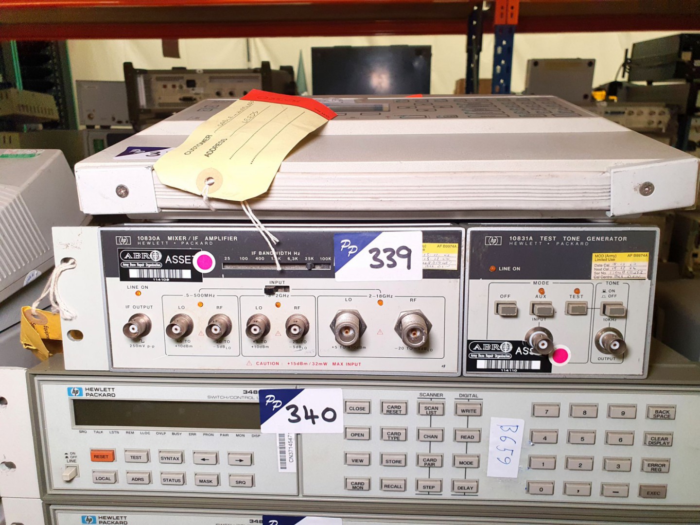 HP10830A mixer / IF amp with 10831A test tone gene...