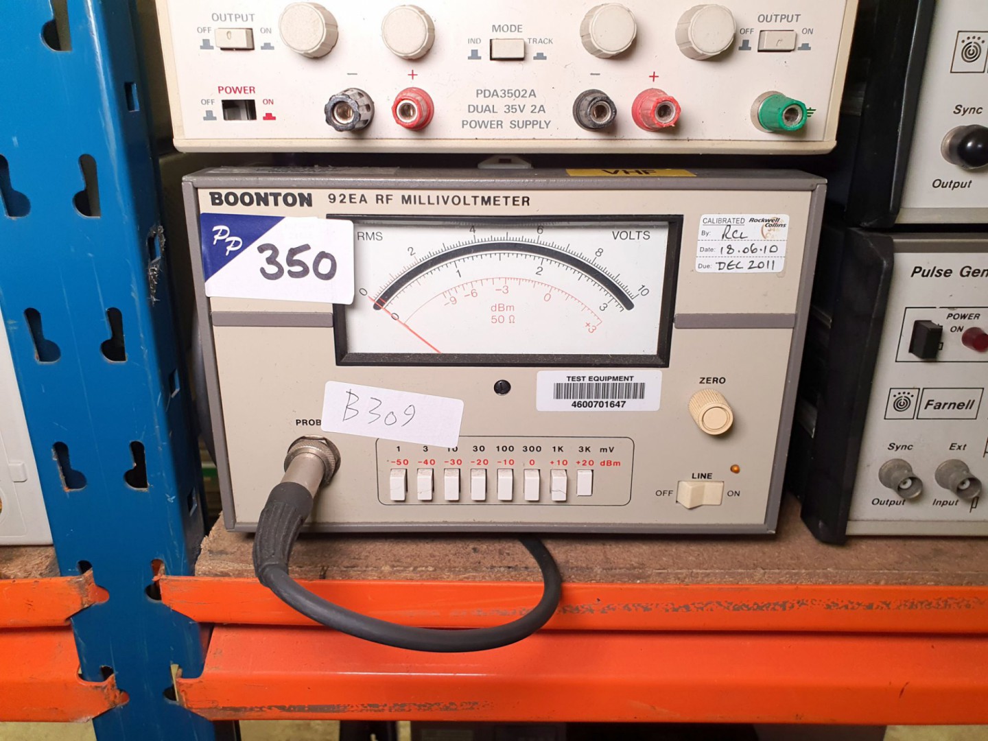 Boonton 92EA RF millivolt meter, 10kHz-1.2GHz ...