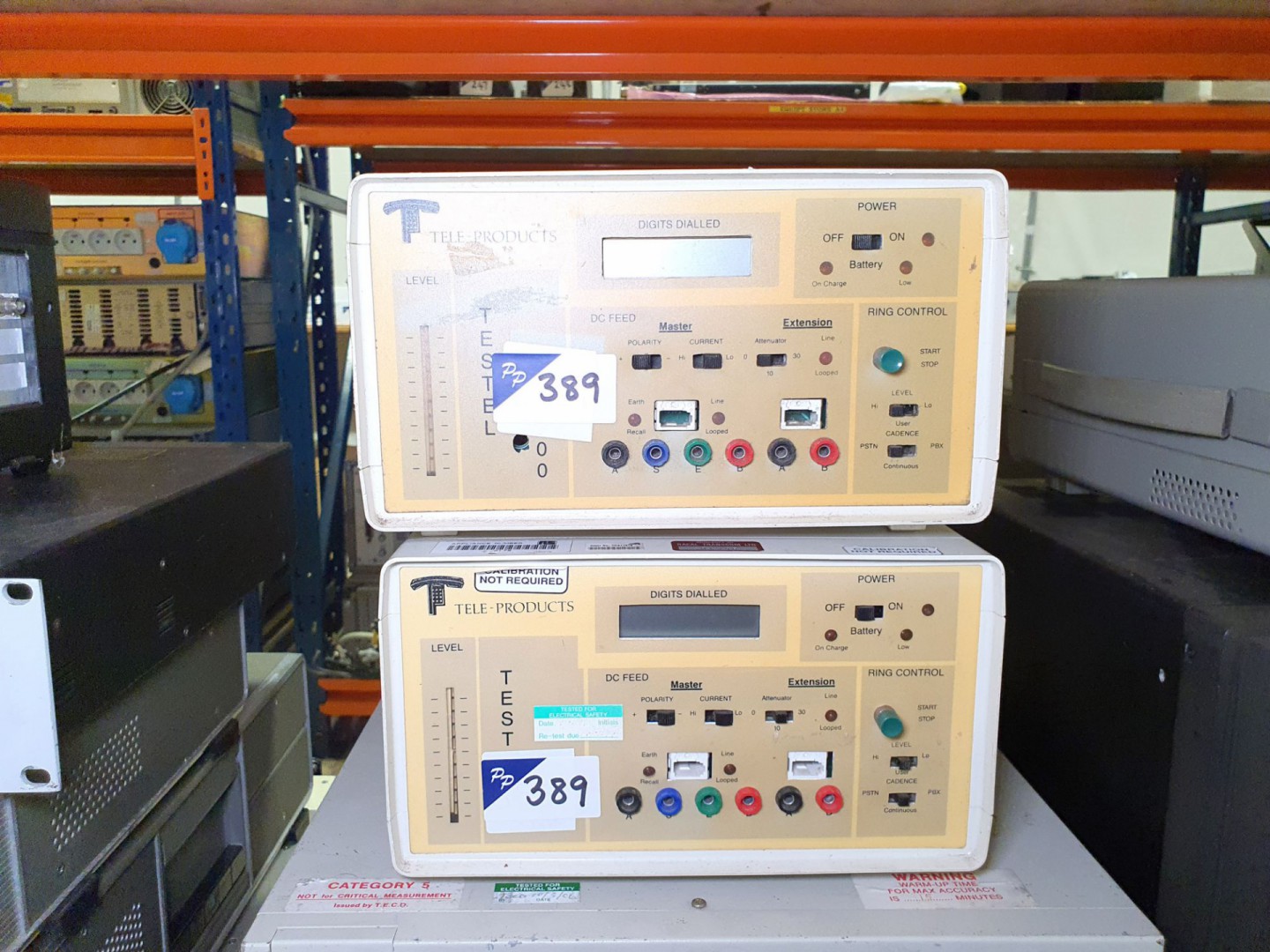 2x Tele Products Limited Testel 100E telephone tes...