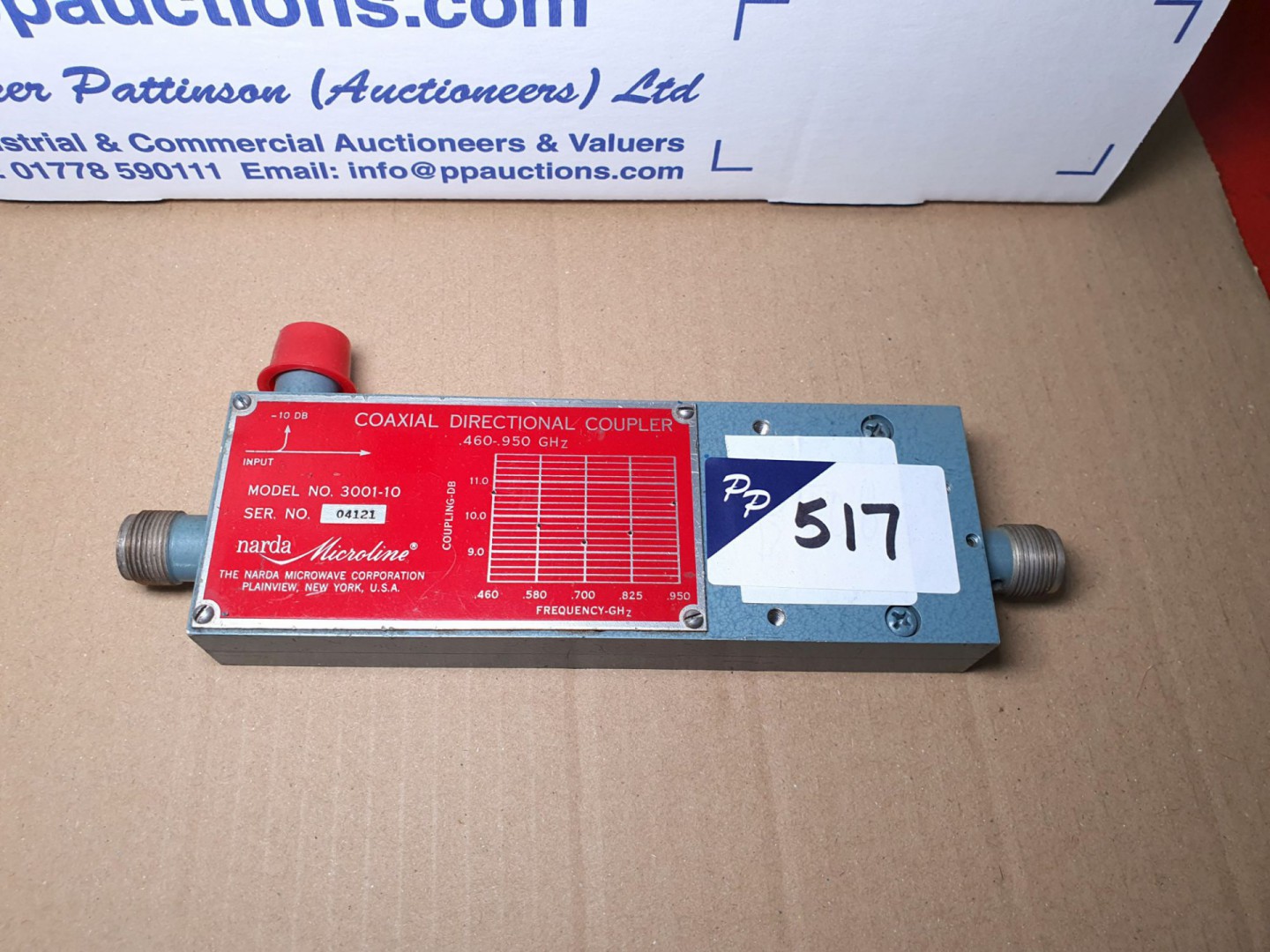 Narda 3001-10 directional coupler, 460-950MHz (B50...