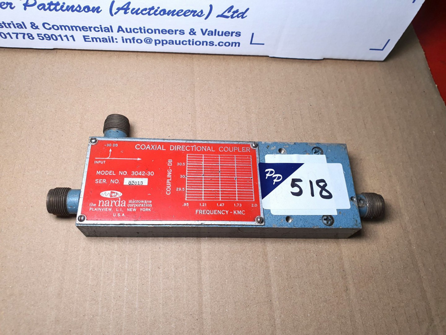 Narda 3042-30 directional coupler, 950MHz-2GHz (B5...