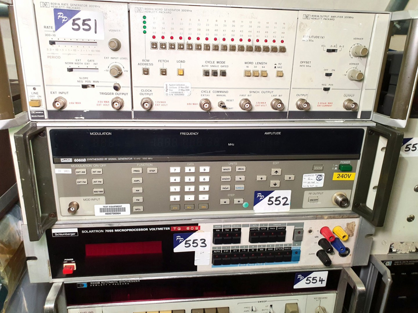 Fluke 6060B synthesized signal generator, 10kHz-10...