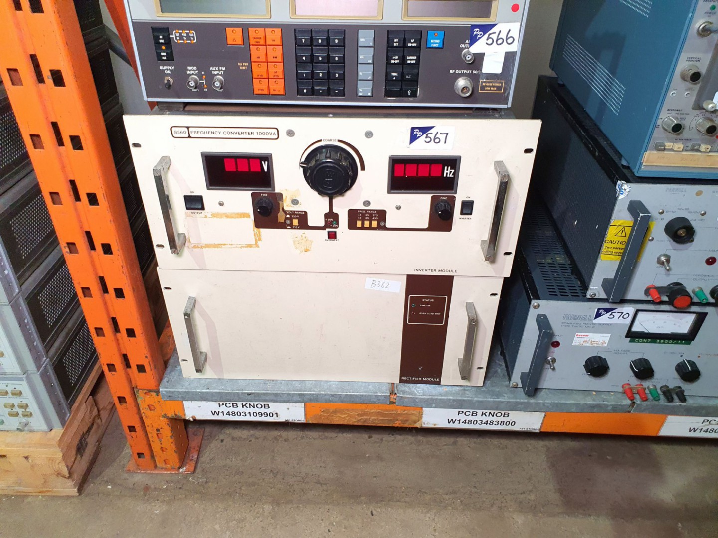 AE 8560AC frequency converter, 45-430Hz (B362) - L...