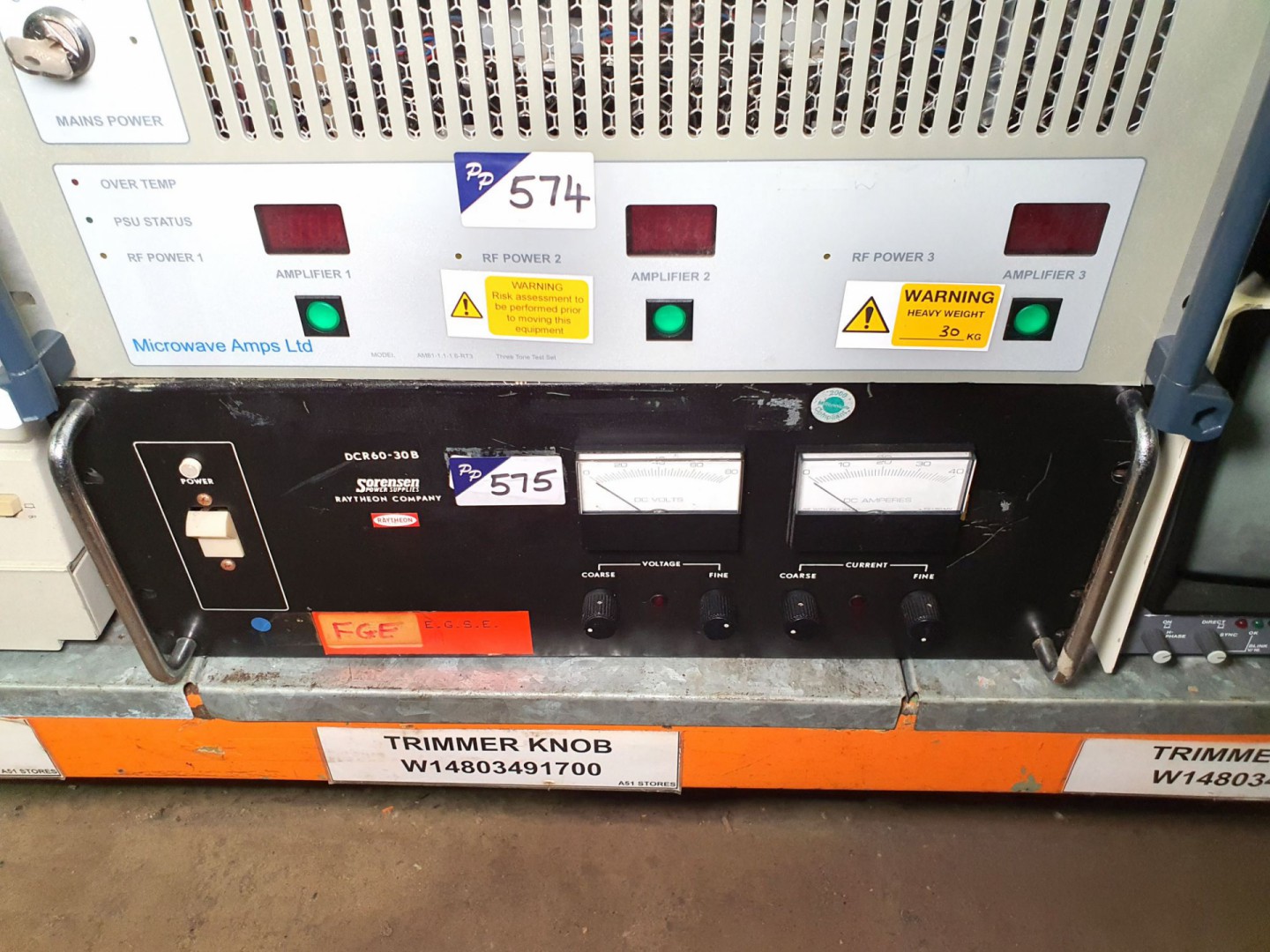 Sorensen DCR 60-30B PSU, 0-60v, 0-30A (B355) - Lot...