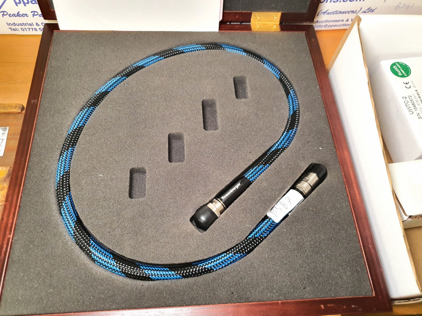 Rosenberger 60024 3.5mm test cable with test data...