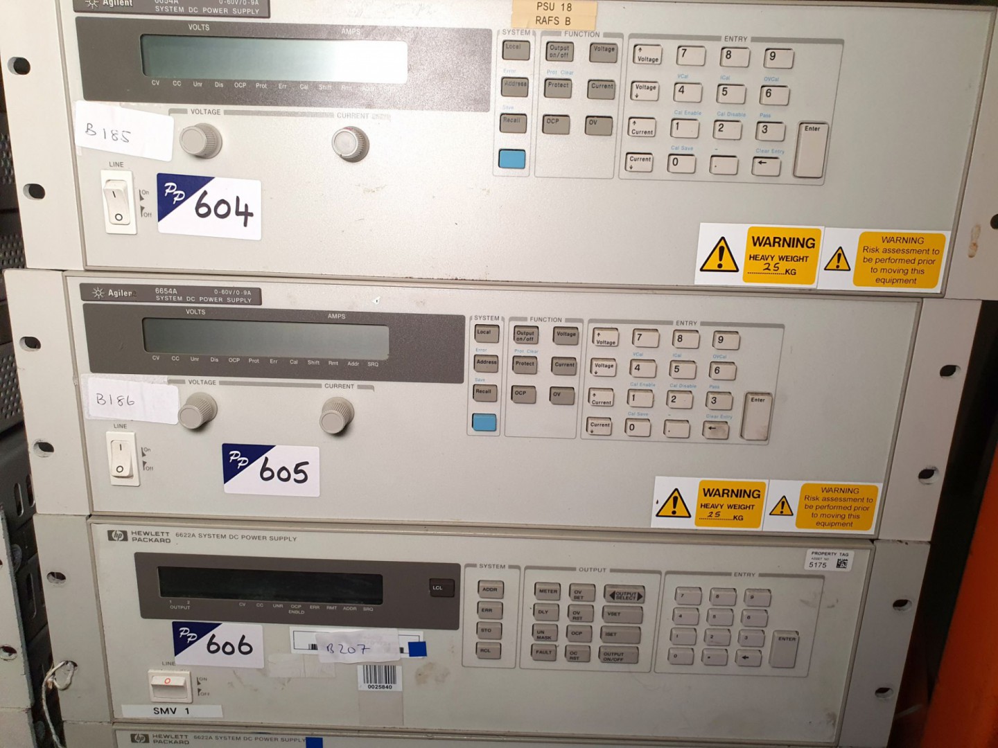 HP 6654A DC power supply, 0-60v, 0-9A (B186) - Lot...