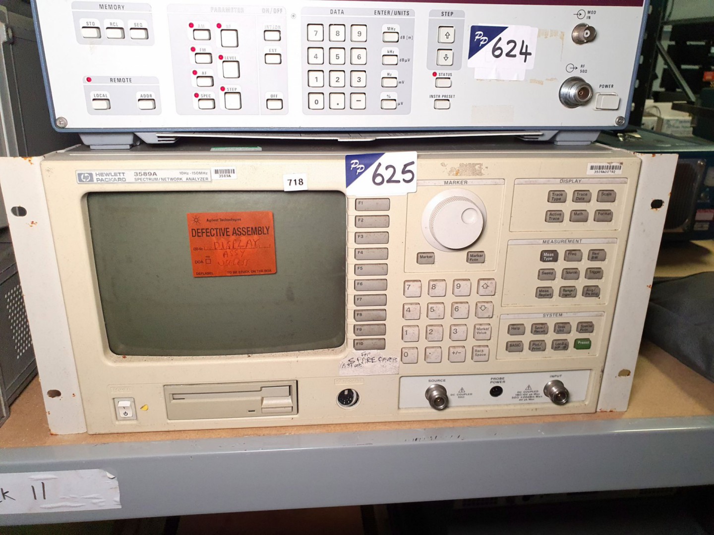 HP 3589A spectrum / network analyser, 10Hz-150MHz...