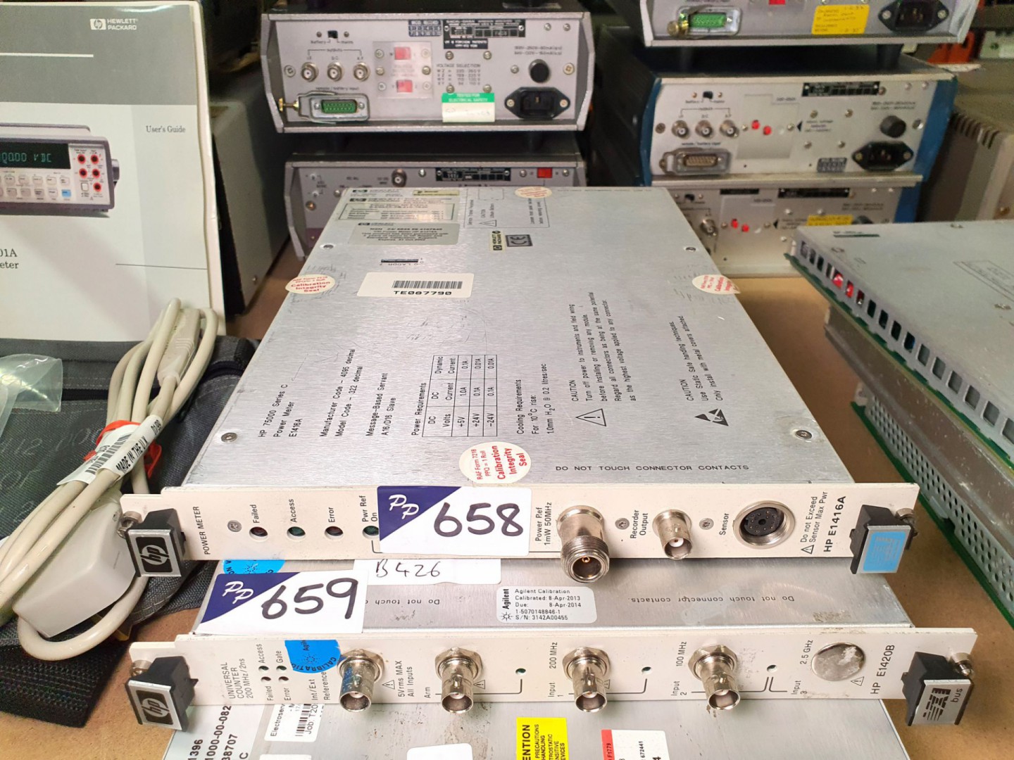 HP/Agilent VXI card E1416A power meter, with manua...