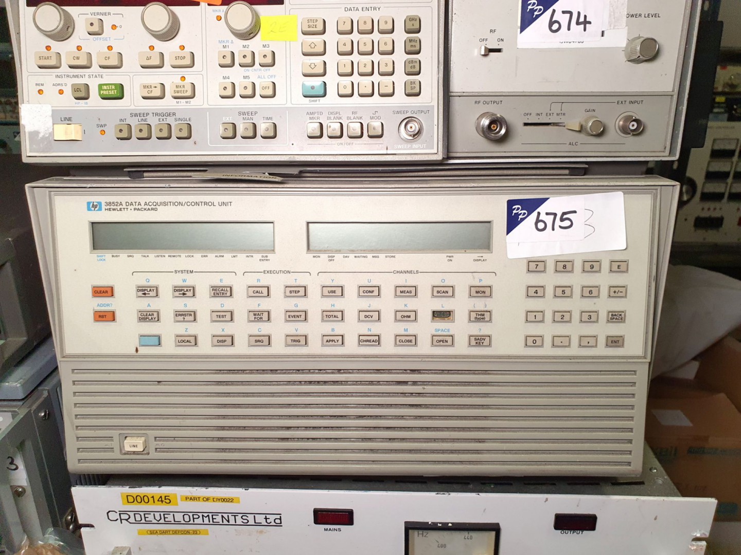 HP 3852A data acquisition unit/control unit with 4...
