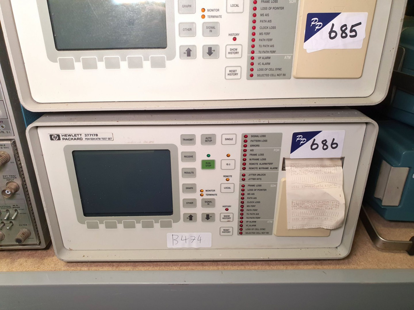 HP 37717B PDH/SDH/ATM test set (B474) - Lot locate...
