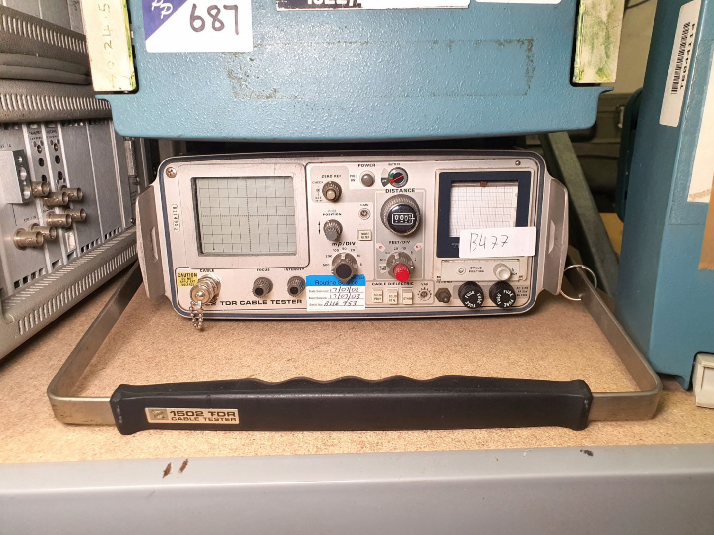 Tek 1502 TDR cable tester, with leads (B477) - Lot...