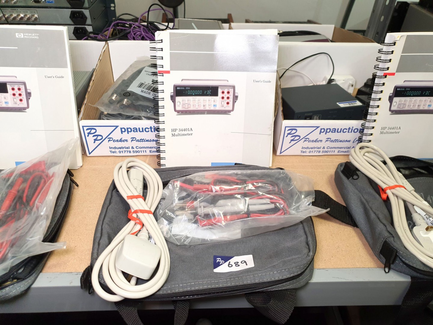 HP/Agilent 34401A ASC kit in pouch with manual, ma...