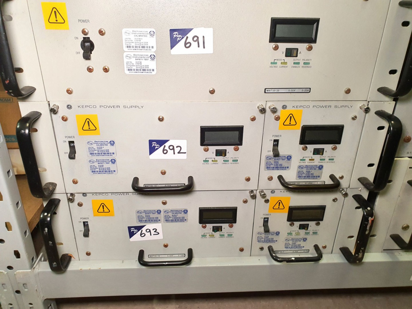 Kepco Mat 55-14 power supply, 0-55v, 0-14A & Mat 1...