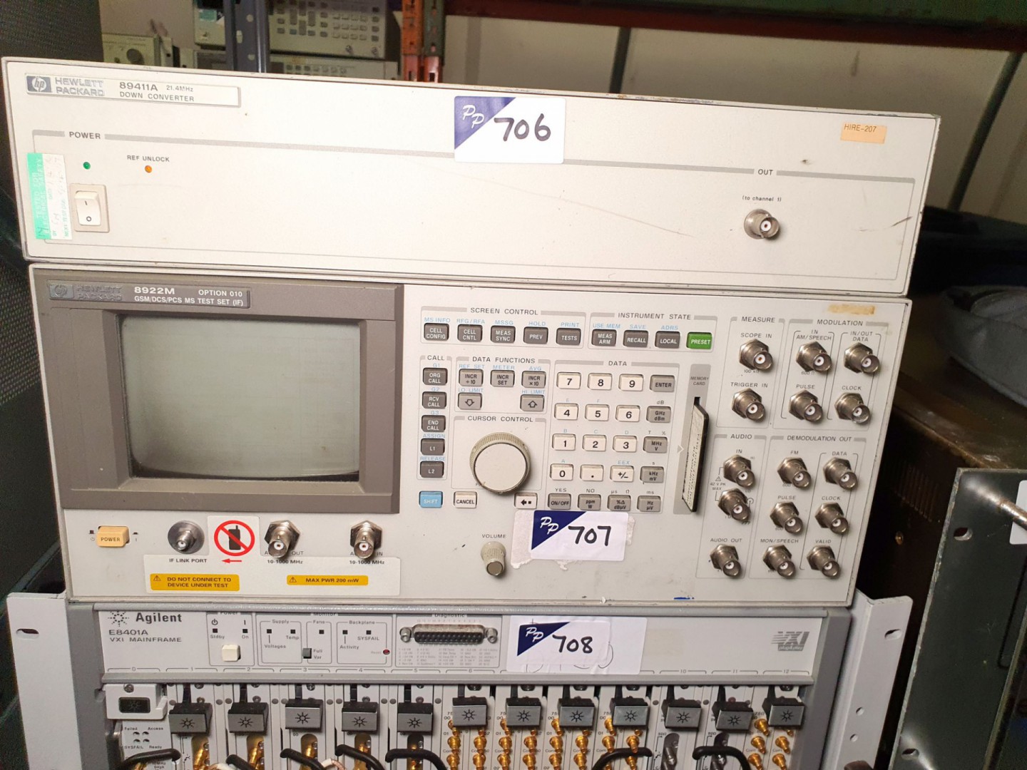 HP 8922M GSM/DCS/PCS MS test set (B415) - Lot loca...