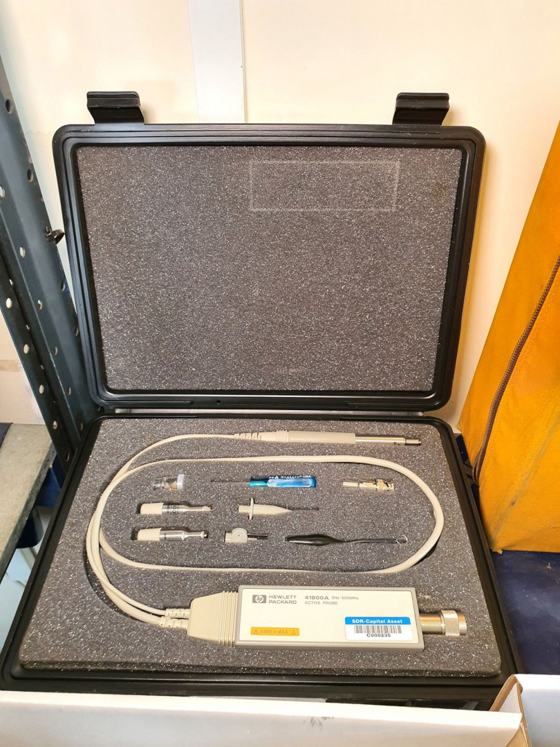 HP 41800A active probe in case - Lot located at: P...