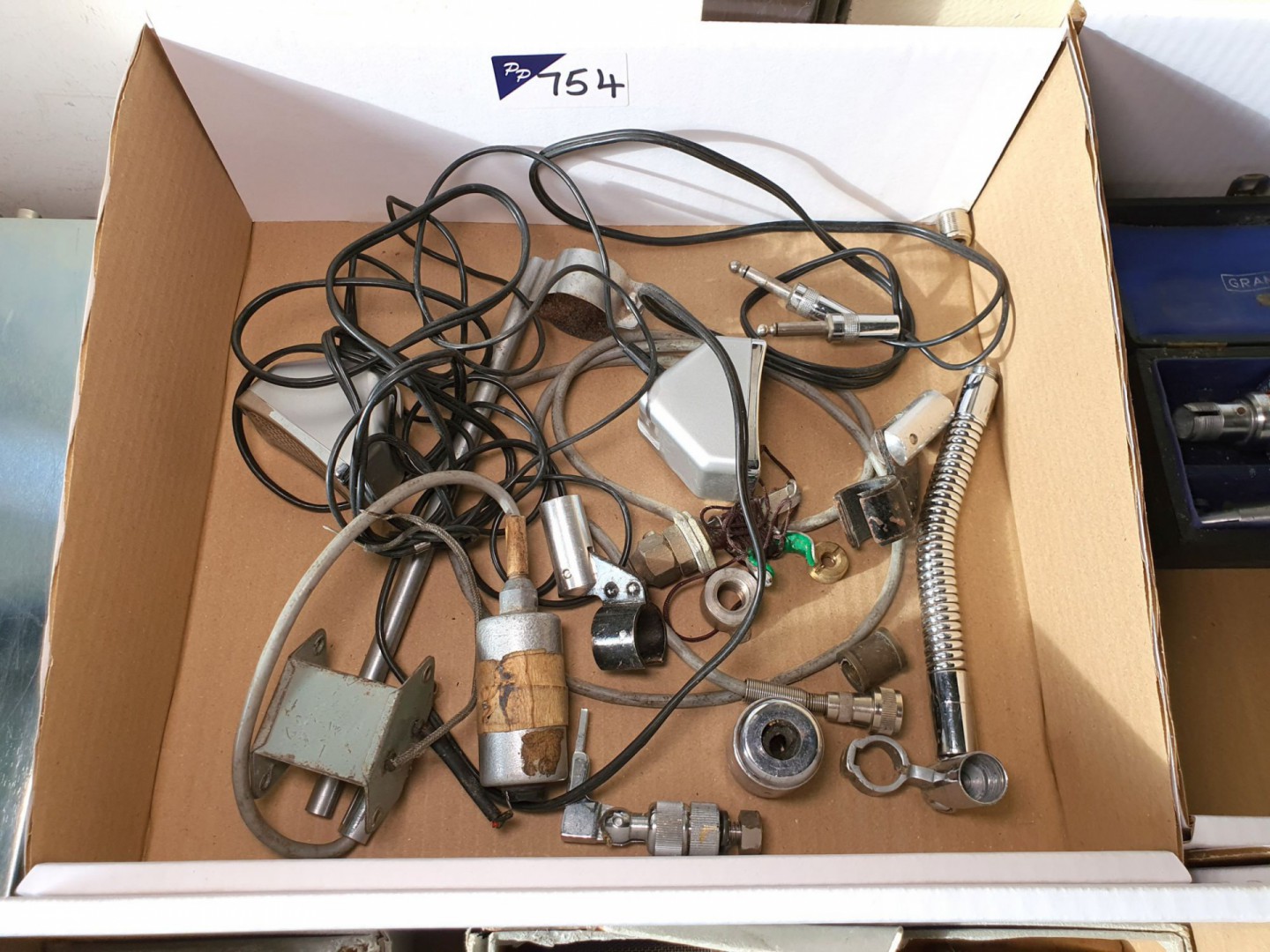 Qty various inc: microphone spares, holders, clips...