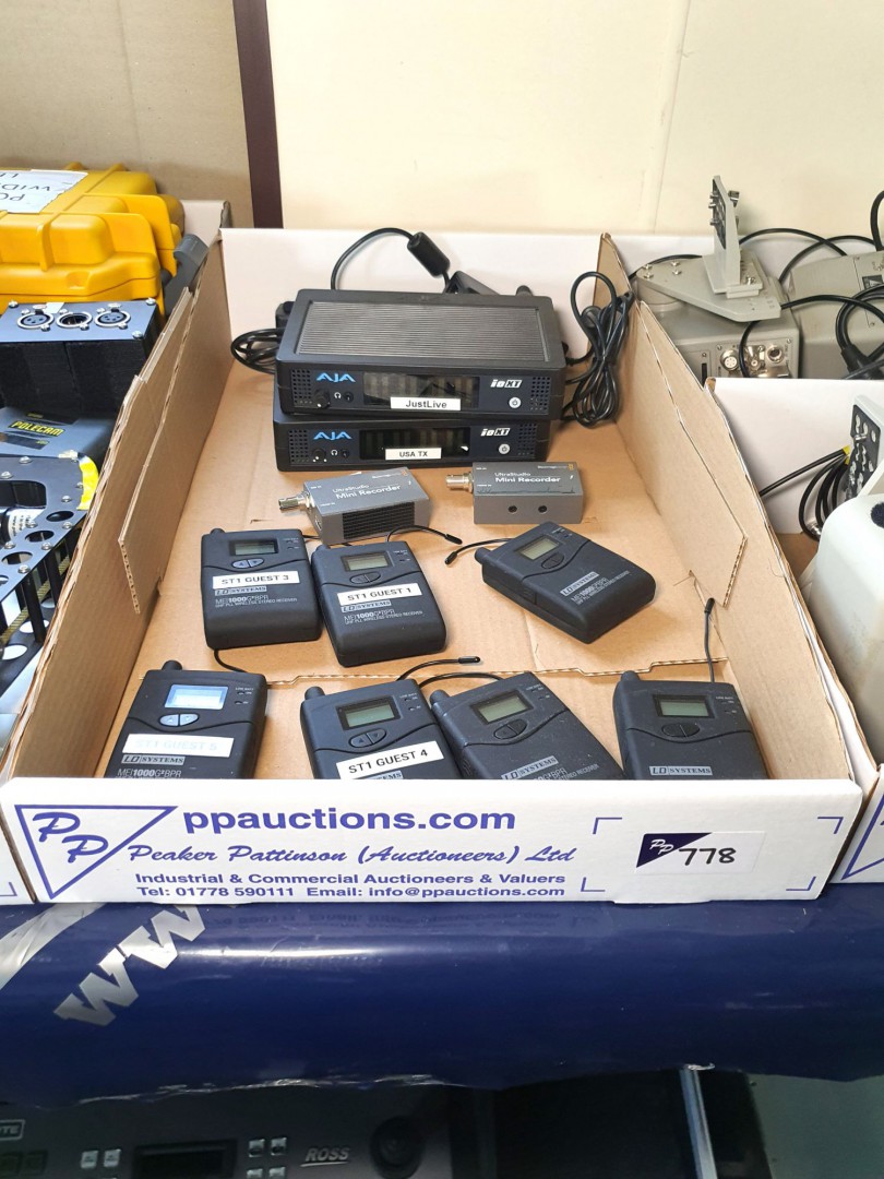 2x AJA iO XT with 7x LD Mei 1000 G2 BPR wirel...