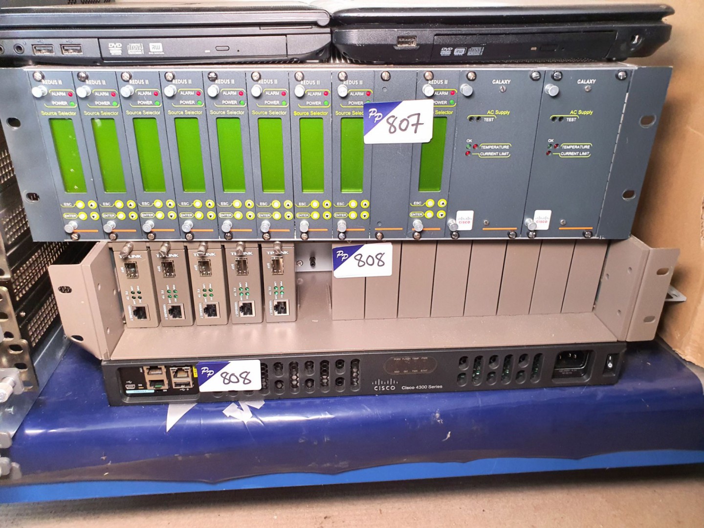 Cisco 4300 series 15R router, TP-Link network rout...