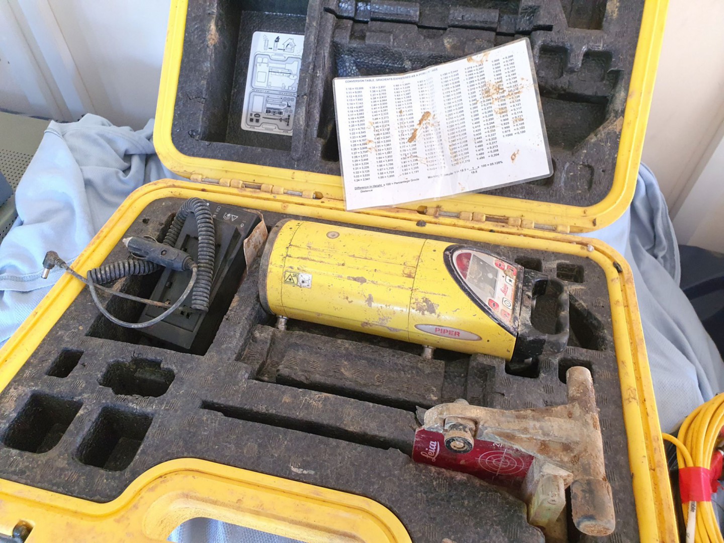 Leica Piper 100 pipe laser in carry case - Lot loc...