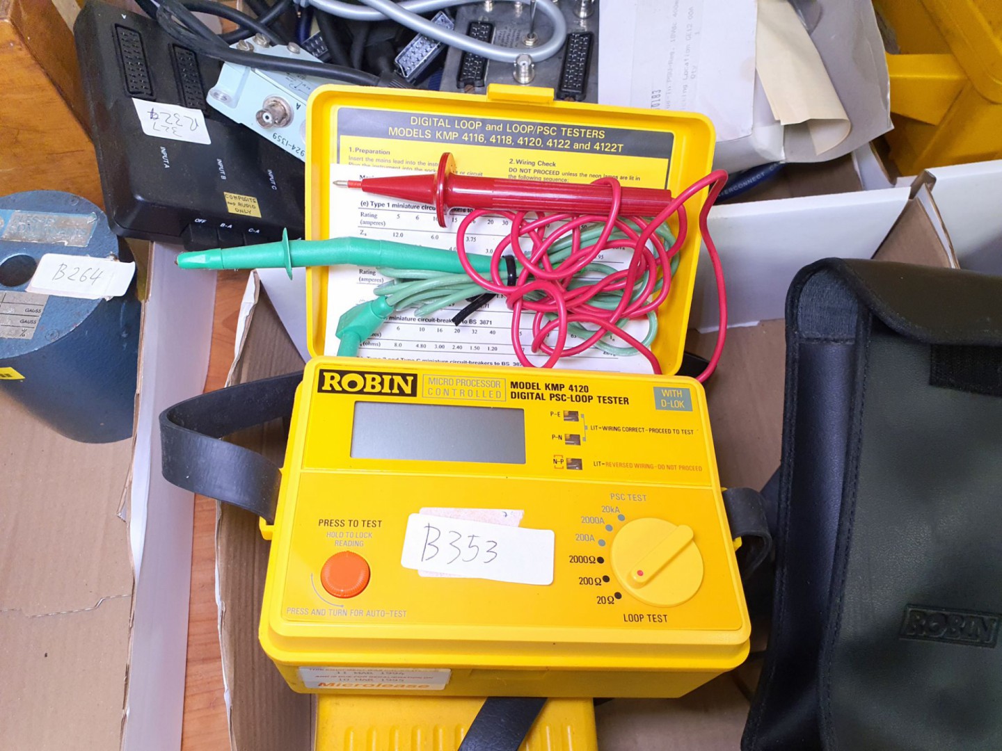 Robin 4120 digital PSC loop tester with leads (B35...