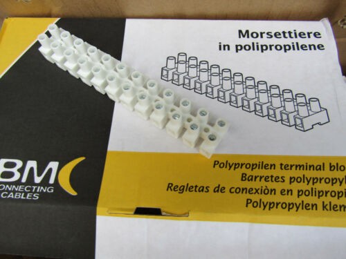 10 boxes (50 per box) 12 way terminal blocks, 6mm²...