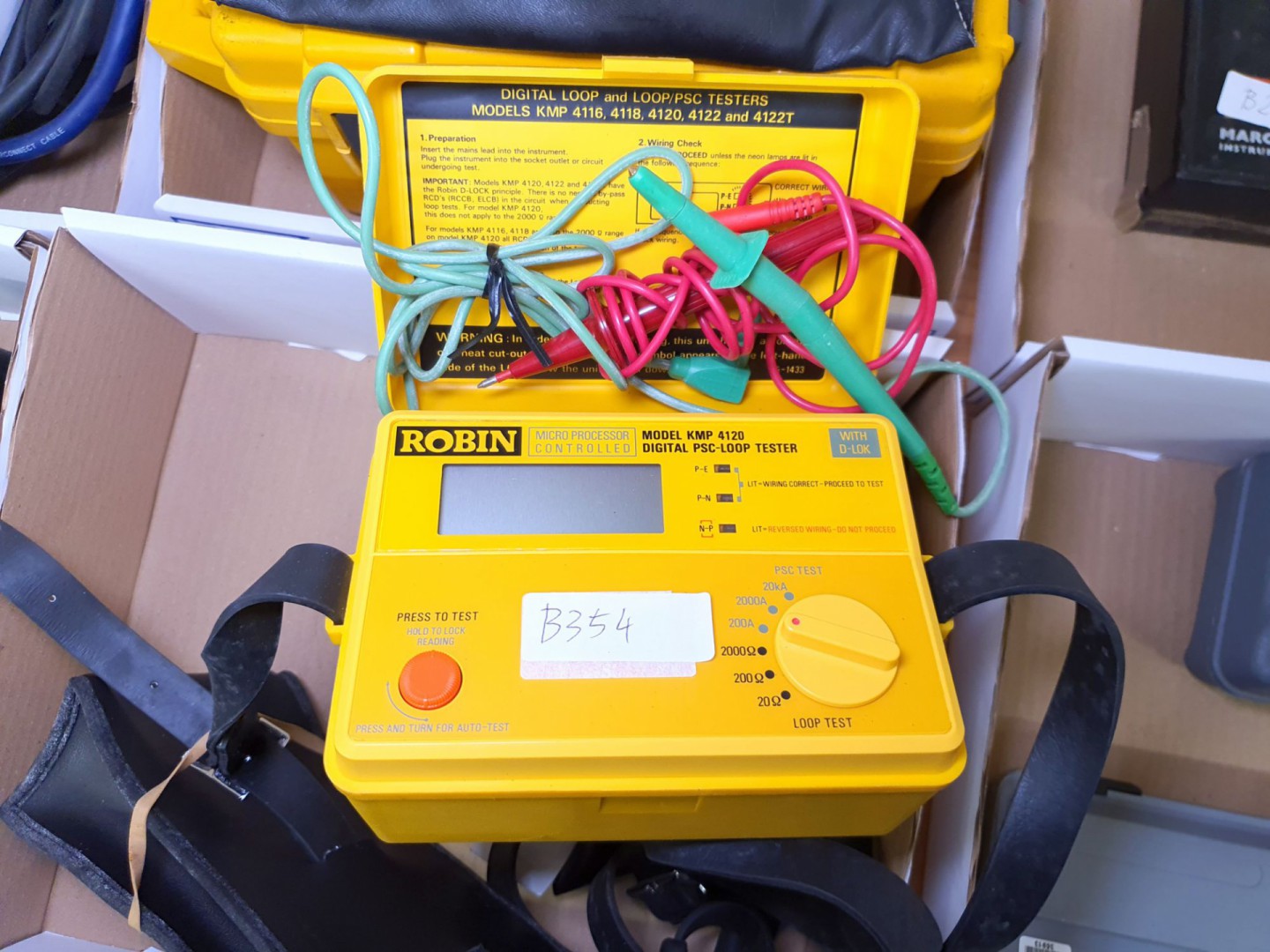 Robin 4120 digital PSC loop tester with leads (B35...
