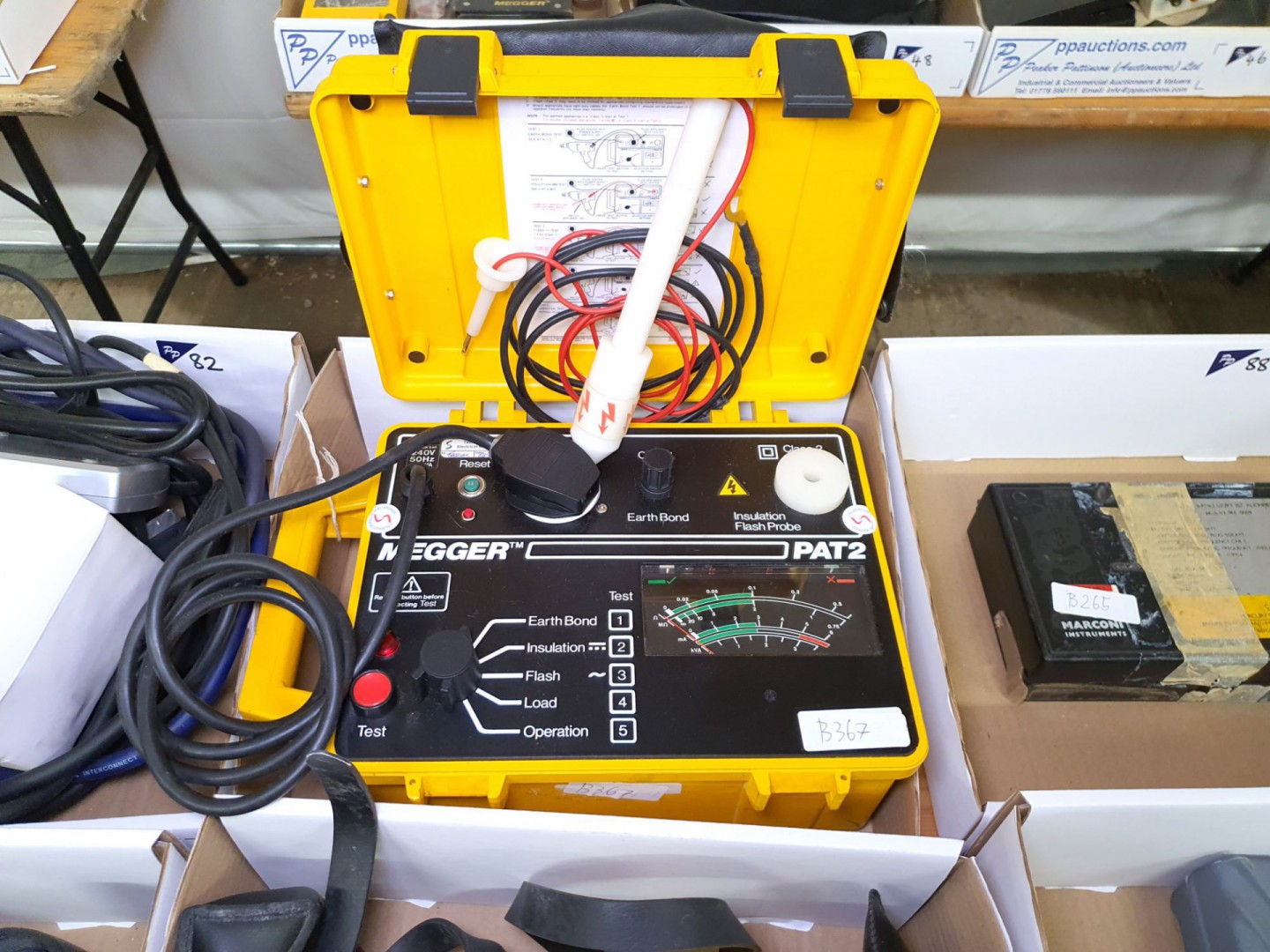 Megger pat 2 portable appliance tester with leads...