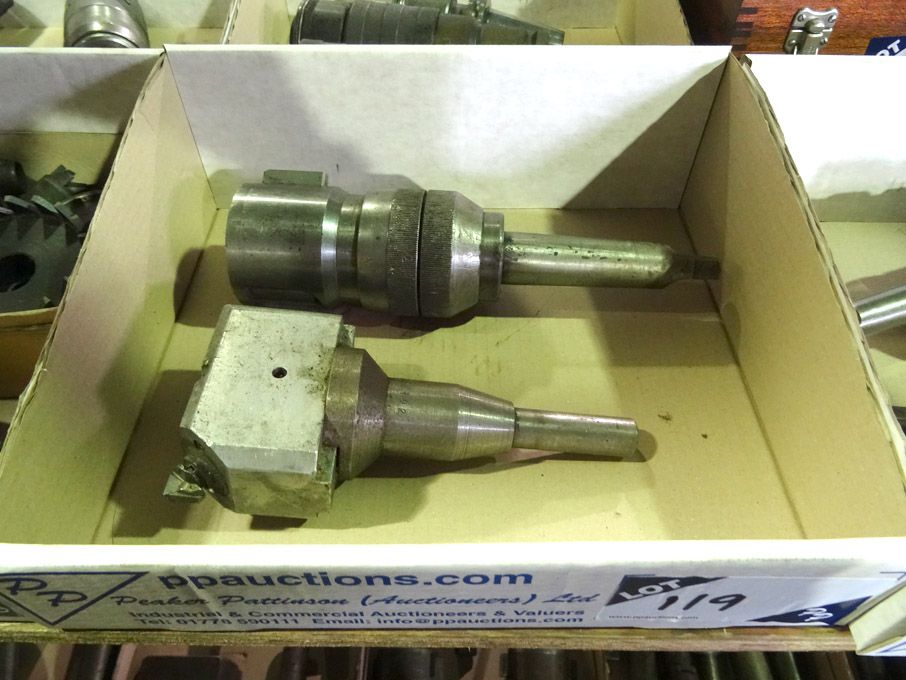 Qty various taper tool holders - lot located at: P...