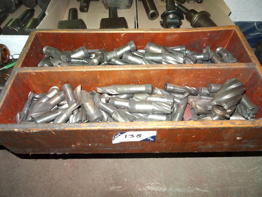Qty various HSS endmills to 2" approx - lot locate...