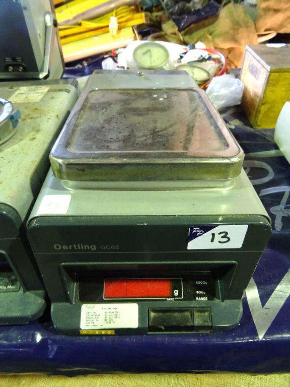 Oertling GC62 digital scales, 6000g max - lot loca...