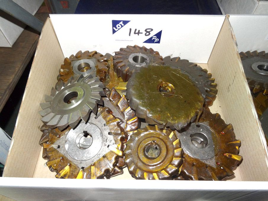 Qty various HSS side & face milling cutters to 5"...
