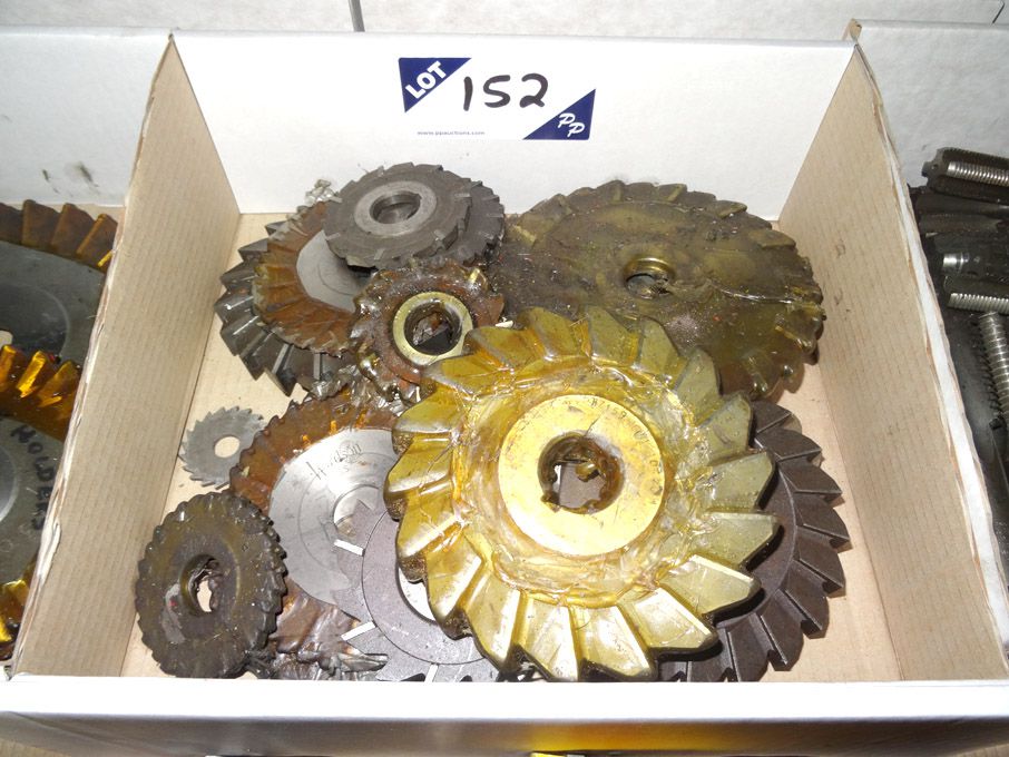 Qty various HSS side & face milling cutters to 5"...