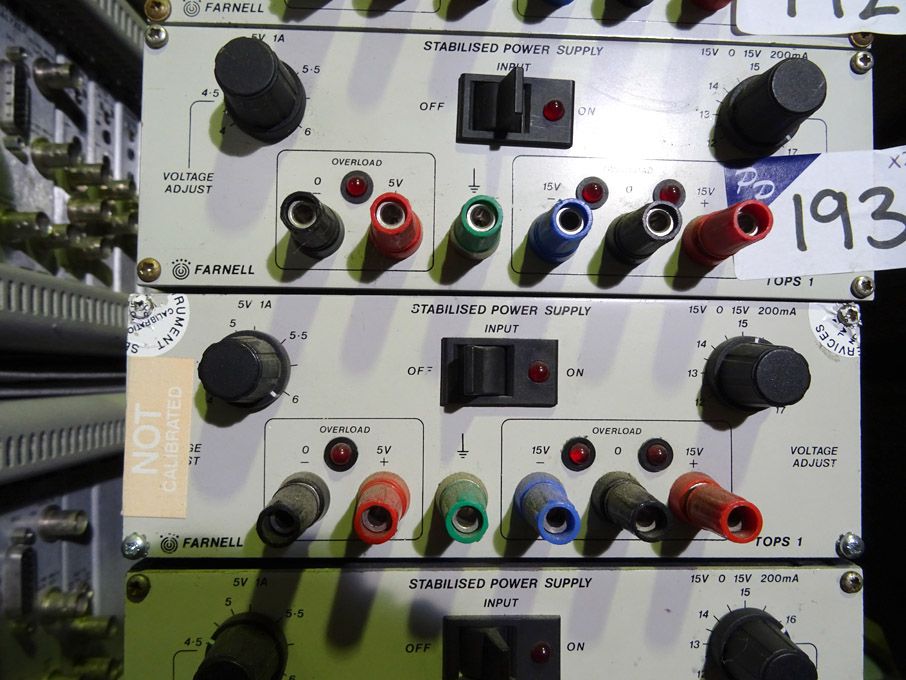 2x Farnell stabilised power supplies, 0-15v, 200MA...