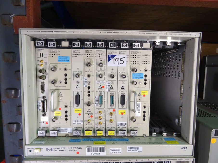 HP 75000 Series C frame inc: HP E1405B, HP E1683A,...