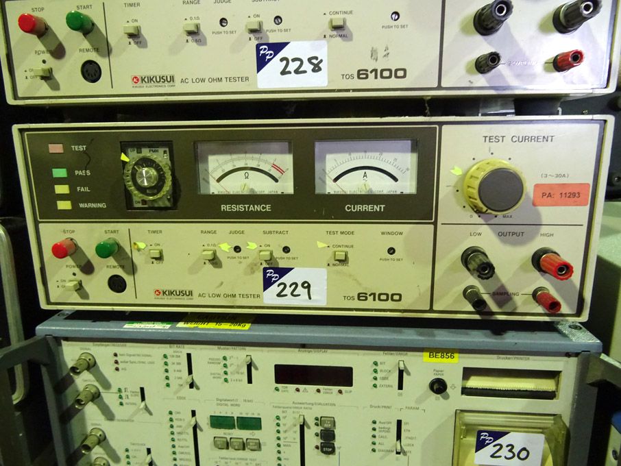 Kikusi TOS 6100 AC low ohm tester - lot located at...