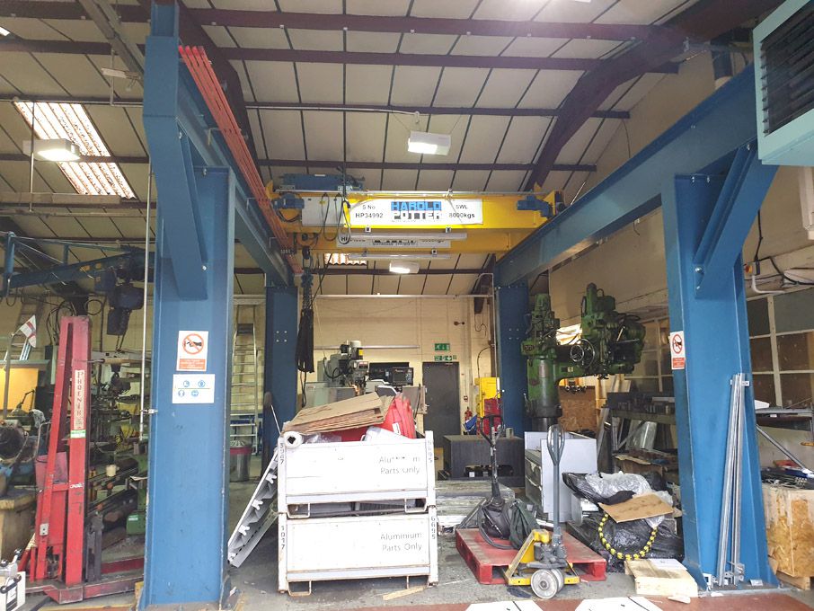 Harold Potter twin girder overhead loading crane o...