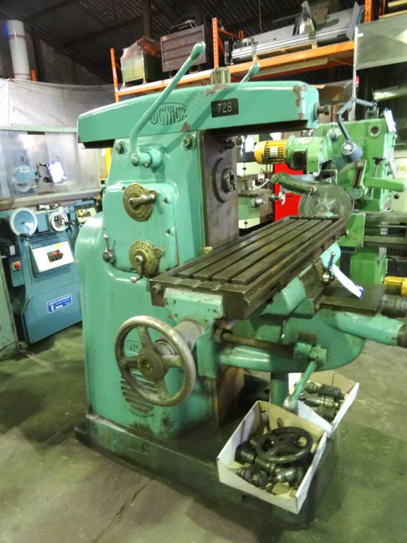 Edgwick No 2 horizontal milling machine, 1170x280m...