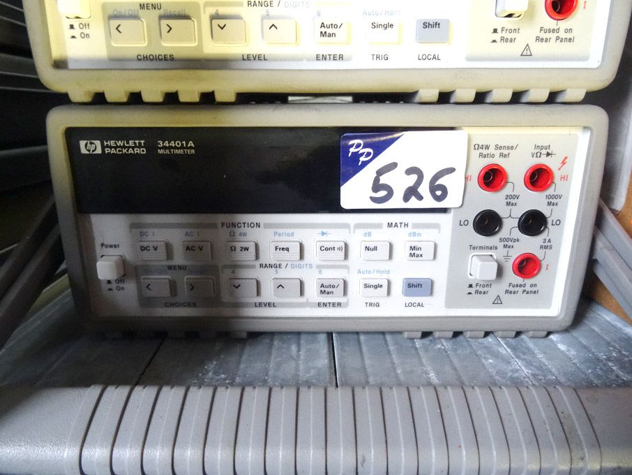 HP 34401A 6.5 digit digital multimeter - lot locat...