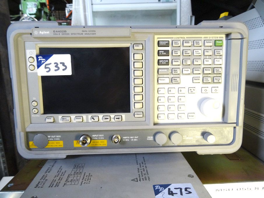 Agilent E4402B spectrum analyser, 100Hz-3GHz - lo...