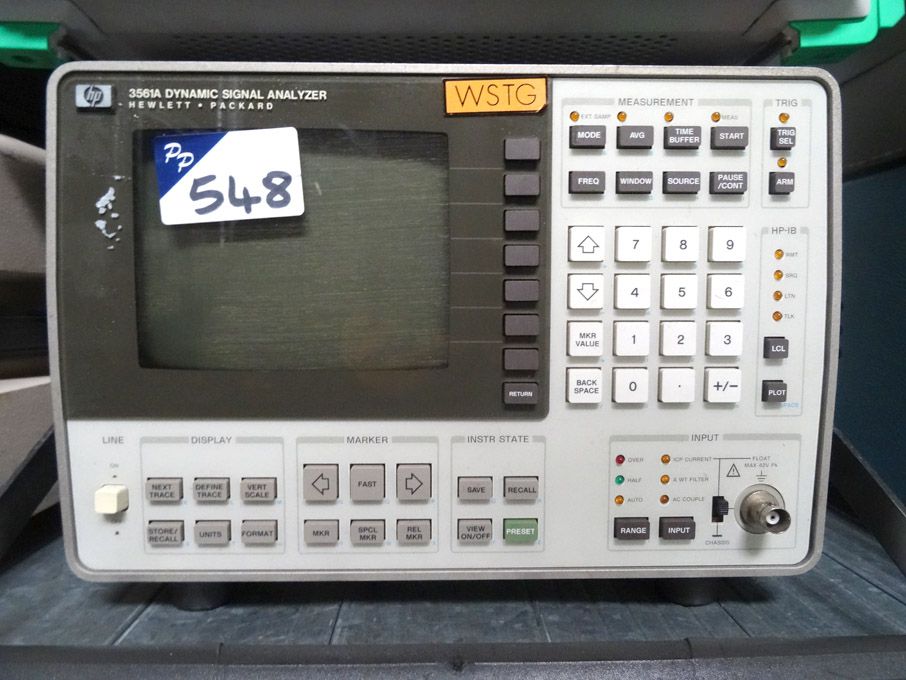 HP 3561A dynamic signal analyser - lot located at:...