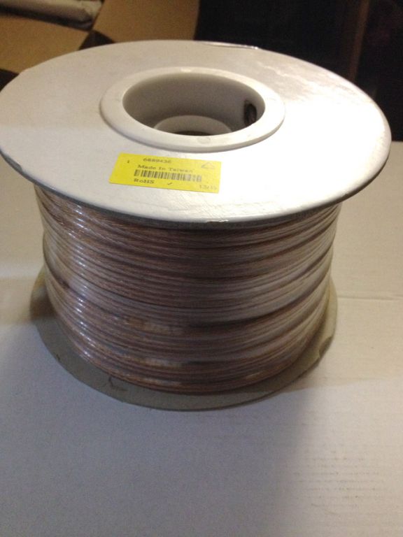 5 reels (100m per reel) 2 core flat loudspeaker ca...