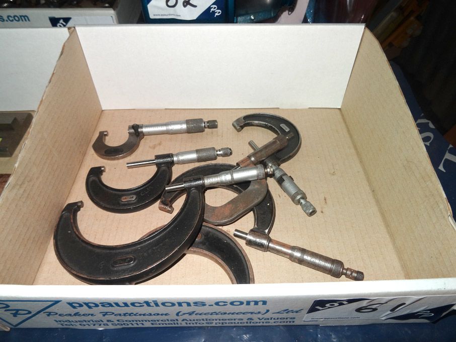 7x micrometers to 3-4" - lot located at: PP Salero...
