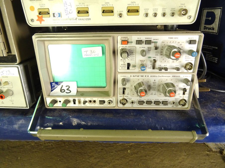 Hameg HM605 oscilloscope, 60MHz - lot located at:...