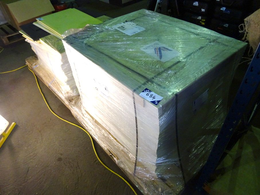 Qty various Flann Microwave 450x800mm thick, plast...